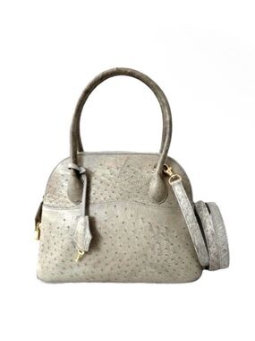 Vasadina NEW Vintage Boutique Ostrich Leather Dome